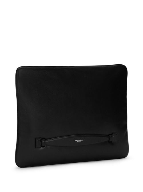 Borsa a mano in nappa nera Dolce & Gabbana | BM3049AF98480999